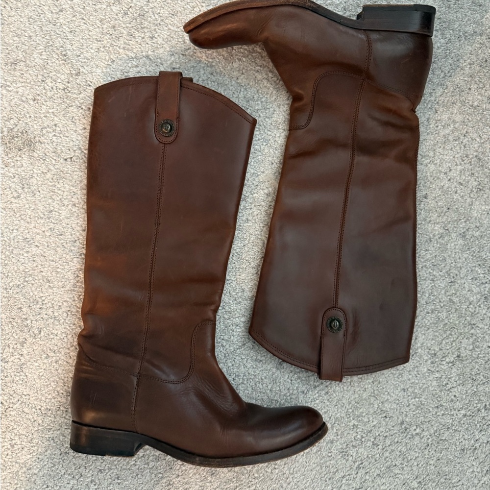 Frye Tan Leather Boots